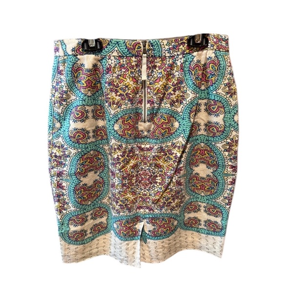 Women's Anthropologie Maeve Manoyla Linen Blend Pencil Skirt Size 4 - Picture 2 of 4